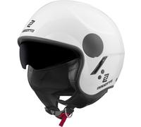 Bogotto H595 SPN Casco Jet, blanco, tamaño XS para Mujer