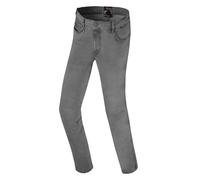 Bogotto Jokisu Vaqueros de moto para mujer, Gris claro, Talla 27/32