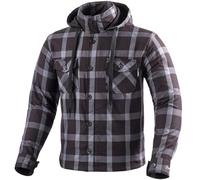 Bogotto Lumb-R Sudadera con capucha y cremallera para motocicleta, negro, Talla L