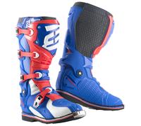 Bogotto MX-7 S Botas de motocross, Azul/Blanco/Rojo, Talla 43