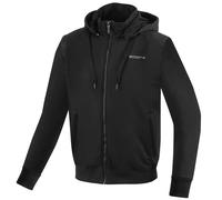 Bogotto R-Ace Sudadera con capucha y cremallera para motocicleta, negro, tamaño S para Hombres