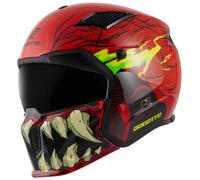 Bogotto Radic Bestia 22.06 Casco, negro-rojo-amarillo, tamaño 2XL para Mujer