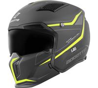 Bogotto Radic WN-ST 22.06 Casco, negro-amarillo, tamaño S para Hombres