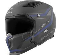 Bogotto Radic WN-ST 22.06 Casco, negro-azul, tamaño M para Hombres