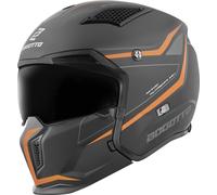 Bogotto Radic WN-ST 22.06 Casco, negro-naranja, tamaño 2XL para Hombres