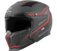 Bogotto Radic WN-ST 22.06 Casco, negro-rojo, tamaño XS para Hombres