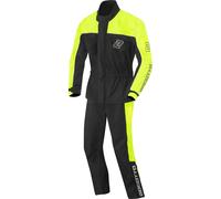 Bogotto Rain Kit Traje de lluvia de motocicleta de dos piezas, negro/amarillo, Talla M