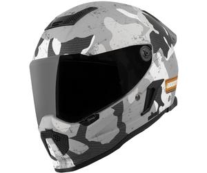 Bogotto Rapto Camo Casco, Blanco mate/gris, Talla L