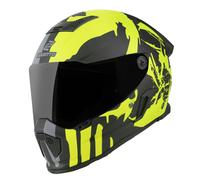 Bogotto Rapto Demon Casco, Mate gris/amarillo, Talla M