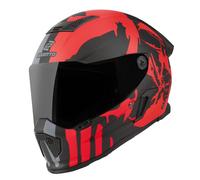 Bogotto Rapto Demon Casco, Mate gris/rojo, Talla L