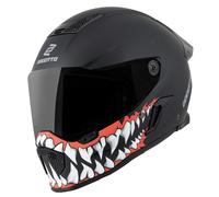 Bogotto Rapto Jaws Casco, negro-rojo, tamaño XS para Mujer