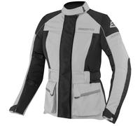 Bogotto Tampar Tour Chaqueta textil impermeable para mujer, negro-gris, tamaño XS