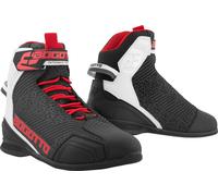 Bogotto Tokyo Zapatos de moto perforados, negro-blanco-rojo, tamaño 45 para Mujer