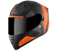 Bogotto V128 Strada Casco, negro-naranja, tamaño XL para Hombres