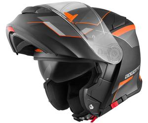 Bogotto V271 Delta Casco, negro mate/naranja, Talla XS