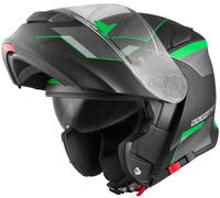 Bogotto V271 Delta Casco, negro mate/verde, Talla XS