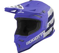 Bogotto V337 Wild-Ride casco cruzado, negro-blanco-azul, tamaño 2XL para Hombres