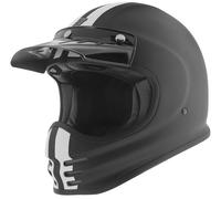 Bogotto V381 Schergo Casco de fibra de vidrio, negro mate/blanco, Talla XS (53/54)