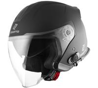 Bogotto V586 BT Casco Bluetooth Jet, Black Matt, Talla XS