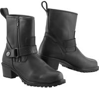 Bogotto Valencia botas de moto impermeables para mujer, negro, tamaño 40