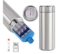 Bogush 48 Hrs Medicine Cooler Insulin Pen Travel Cooler Medication Estuche de enfriamiento diabético Plumas de insulina Refrigerador de viaje Estuche de medicina Caja de refrigerador de viaje Médico Bolsa de refrigerador de viaje Plata