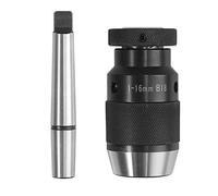 Bohaner 1-16 mm MT2-B18 auto apretar sin llave taladro mandril Arbor para kit de torno, portabrocas autoapretar máquina sin llave mandril de taladro preciso