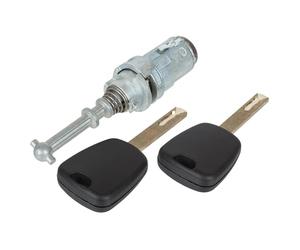 Bohaner Cerradura de puerta de cilindro con 2 llaves delantera izquierda derecha juego de cilindros de cerradura de puerta para Citroen C2 / C3 9170W9 9170T5 256924