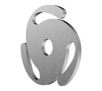 Bohany Adaptador para discos de 45 revoluciones | Inserto ligero de aluminio para 45 revoluciones por minuto, adaptador para discos sólidos, para DJ Café Amante de la Música Apasionado De La Música