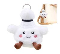 Bohany Chain de llaves de felpa, esponjoso | de bádminton linda decorativa | Colgante de bolsa de dibujos animados para adultos, cadena de llaves de juguetes de peluche para cumpleaños
