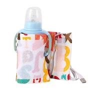 Bohany Funda térmica para biberones, funda aislada para biberones, funda aislante portátil para biberones, bolsa de calentamiento para biberones, bolsa de calentamiento de batalla, Carta, ver