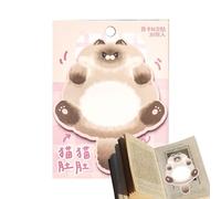 Bohany Lindas notas pegajosas de gato, notas adhesivas de gato | Sellos divertidos - Post Adhesive Fun Block-Blocage Pegatinas para útiles escolares para útiles escolares