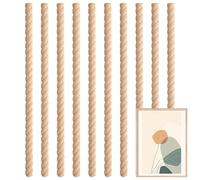 Bohany Moldura decorativa, marco largo de madera de haya tallada para decoración, suministros de carpintería sin terminar, decoración de marco para armario, tocador, espejo, estantes, proyectos de