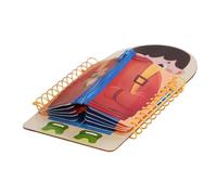 Bohany - Tabla de actividades infantil | Juguetes de aprendizaje de habilidades básicas - Juego de madera portátil para aprender cremalleras con cordones y hebillas para el hogar del coche, escuela