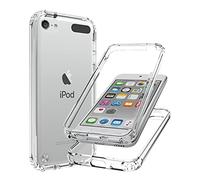 Bohefo Funda transparente compatible con iPod Touch 6/iPod Touch 5/iPod Touch 7 Funda para niñas y mujeres, linda carcasa protectora de TPU a prueba de golpes para iPod Touch 5/6/7th (transparente)