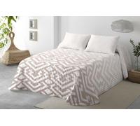 BOHEME | Colcha Estampada Reversible Triana Oro para Cama de 180 | Ligera, Transpirable y de Secado Rápido | 270x270 cm | Ideal para Entretiempo