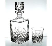 Bohemia Juego de 6 vasos de whisky + jarra de cristal de plomo