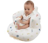 BOHEMIABY Asiento inflable para bebé de 3 a 36 meses, silla inflable portátil, bomba de aire integrada, soporte de espalda suave para niños pequeños que aprenden a sentarse y alimentarse, uso en