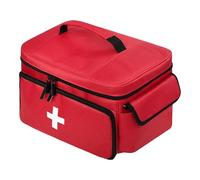 BOHEMIABY Bolsa de botiquín de viaje, bolsa de medicamentos portátil para el hogar, tejido de nailon resistente al agua, bolsa de médico que ofrece espacio para todos los medicamentos, 11,4 x 7,7 x