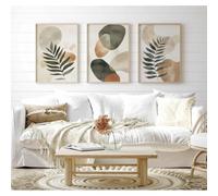 Bohemian Abstract Plant Art Minimalist Abstract Shape Canvas Painting Printing Neutral Wall Print Modern Home Decor(70x100cm/3Pcs Frameless)