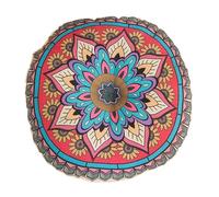 Bohemian Chair Cushion, Meditation Cushion, 16x16 Inches, Indoor Seat, Home Decor, Thick Boho Double-Sided Round Floor for Living Room for Patio or Garden Chairs