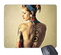 Bohemian estilo Sexy Religión desnudo belleza cuerpo pintura Lady niña Gal Rectángulo antideslizante de goma Mousepad ratón juego almohadilla de regalo