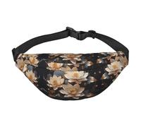 Bohemian Golden Lotus Boys, riñonera grande para niños, bolsa cruzada de viaje, adecuada para disfrutar de deportes, correr, ciclismo, viajes, pesca