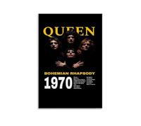 Bohemian Rhapsody-QueenArt - Pintura decorativa impermeable y resistente a las manchas, sala de estar, estudio, cafetería, pintura de pared, instalación gratuita, fácil de limpiar, opción de regalo