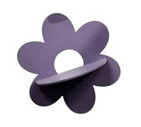 Bohemians - Estante de pared de madera con forma de flor con acento de cristal para decoración de dormitorio o sala de estar
