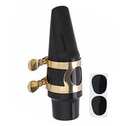 Bohero de saxofón alto ABS premium, accesorio de saxo liviano de 5 piezas con almohadillas protectoras de metal y celo para accesorios de saxofón