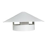 BOHHO Chimney Rain Cap PVC Breathable Cap Plastic Rain Cap Vent Cap Pipe Cap Vent Cap, 3.0 Inches (75 mm)
