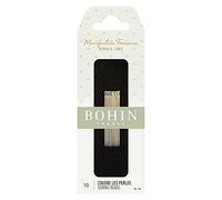 Bohin Cuentas Aguja, Silk, Plata, 0.45 x 55 mm, 15