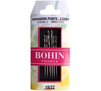 Bohin Doble Ojo Agujas de Chenilla Mano, tamaño 18/22