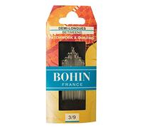 Bohin Fabrics Between Needles ASST3/9, Metal, Silver, 0.1 x 0.1 x 4.5 cm