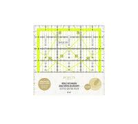BOHIN France - BOHIN France 30, 45 y 60° (15.2x15.2cm) Ranurado Acolchado Gobernante con Pulgada Marcas - 1 Pedazo